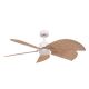 Lustre cu ventilator - Lustra cu Ventilator si telecomanda cu palete din bambus 132cm