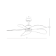 Lustre cu ventilator - Lustra cu Ventilator si telecomanda cu palete din bambus 132cm