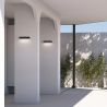 Aplica LED CCT ambientala de exterior IP65 LANE neagra 13W