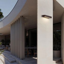 Aplice - Aplica LED CCT ambientala de exterior IP65 LANE corten 13W