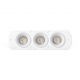 Spoturi tavan fals - Corp incastrabil cu 3 Spoturi directionabile trimless FLIC 3L alb MR11 GU10