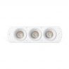 Corp incastrabil cu 3 Spoturi directionabile trimless FLIC 3L alb MR11 GU10