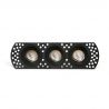 Corp incastrabil cu 3 Spoturi directionabile trimless FLIC 3L negru MR11 GU10