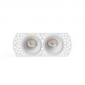 Corp incastrabil cu 2 Spoturi directionabile trimless FLIC 2L alb MR11 GU10