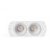 Spoturi tavan fals - Corp incastrabil cu 2 Spoturi directionabile trimless FLIC 2L alb MR11 GU10
