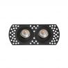 Corp incastrabil cu 2 Spoturi directionabile trimless FLIC 2L negru MR11 GU10