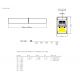 Pendule, Lustre suspendate - Corp de iluminat liniar suspendat 48MM 114CM ON/OFF