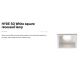 Iluminat pentru baie - Rama Spot incastrabil IP44 HYDE SQ alb GU10