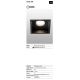 Iluminat pentru baie - Rama Spot incastrabil IP44 HYDE SQ negru GU10