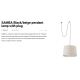 Pendule, Lustre suspendate - Lustra/Pendul decorativ cu cablu si stecher SAMBA negru/bej