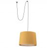 Lustra/Pendul decorativ cu cablu si stecher SAMBA negru/galben