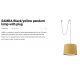 Pendule, Lustre suspendate - Lustra/Pendul decorativ cu cablu si stecher SAMBA negru/galben