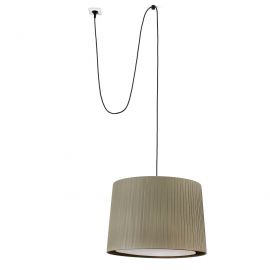 Pendule, Lustre suspendate - Lustra/Pendul decorativ cu cablu si stecher SAMBA negru/verde