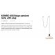 Pendule, Lustre suspendate - Lustra/Pendul decorativ cu cablu si stecher KOMBO 400 bej