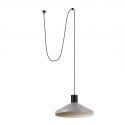 Lustra/Pendul decorativ cu cablu si stecher KOMBO 400 gri