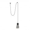 Lustra/Pendul decorativ cu cablu si stecher KOMBO 120 gri