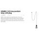 Pendule, Lustre suspendate - Lustra/Pendul decorativ cu cablu si stecher KOMBO 120 gri