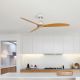 Lustre cu ventilator - Ventilator tavan cu telecomanda JUST FAN M alb/artar
