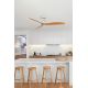 Lustre cu ventilator - Ventilator tavan cu telecomanda JUST FAN M alb/artar