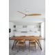 Lustre cu ventilator - Ventilator tavan cu telecomanda JUST FAN M alb/artar