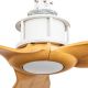 Lustre cu ventilator - Ventilator tavan cu telecomanda JUST FAN M alb/artar