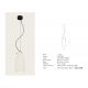 Pendule, Lustre suspendate - Pendul, Lustra suspendata 1XE27 Indi alb 13cm