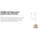 Pendule, Lustre suspendate - Lustra/Pendul decorativ cu cablu si stecher MAMBO 320 negru/ratan