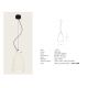 Pendule, Lustre suspendate - Pendul, Lustra suspendata 1XE27 Indi alb 18cm