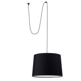 Lustra/Pendul decorativ cu cablu si stecher CONGA negru