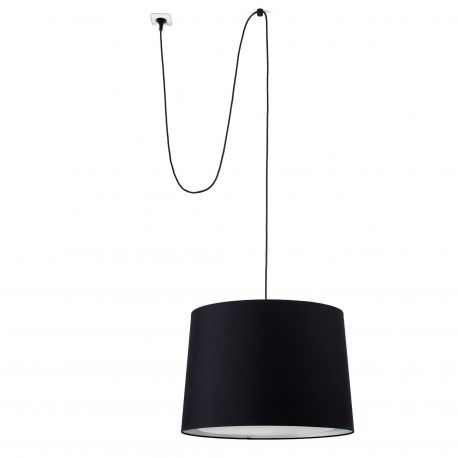 Pendule, Lustre suspendate - Lustra/Pendul decorativ cu cablu si stecher CONGA negru