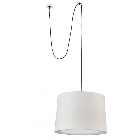 Pendule, Lustre suspendate - Lustra/Pendul decorativ cu cablu si stecher CONGA bej