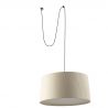 Lustra/Pendul decorativ cu cablu si stecher SAMBA 700 negru/bej