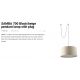 Pendule, Lustre suspendate - Lustra/Pendul decorativ cu cablu si stecher SAMBA 700 negru/bej