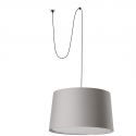 Lustra/Pendul decorativ cu cablu si stecher WINDSOR negru/gri