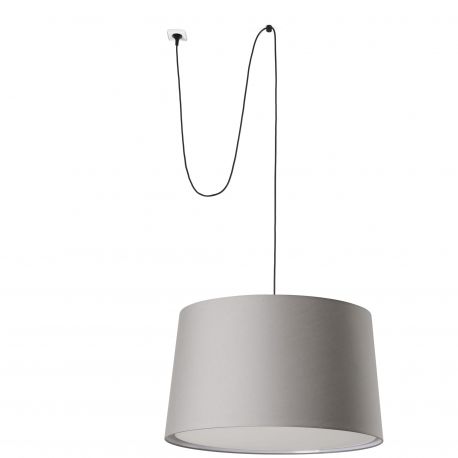 Pendule, Lustre suspendate - Lustra/Pendul decorativ cu cablu si stecher WINDSOR negru/gri