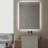 Oglinda baie cu iluminat LED 20W 3000K-4000K IP44 80x60cm