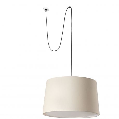 Pendule, Lustre suspendate - Lustra/Pendul decorativ cu cablu si stecher WINDSOR negru/in
