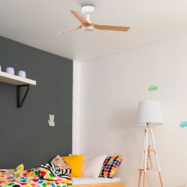 Lustre cu ventilator - Ventilator tavan cu telecomanda MINI PUNT S alb/artar