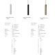 Pendule, Lustre suspendate - Pendul tub subtire auriu LED CCT DAMI 1 18W