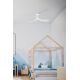 Lustre cu ventilator - Ventilator tavan cu telecomanda HEY S alb