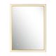 Oglinzi - Oglinda baie cu iluminat LED 23W 3000K-4000K IP44 auriu 80x60cm