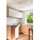 Lustre cu ventilator - Ventilator tavan smart sistem TUYA si telecomanda HEY S alb