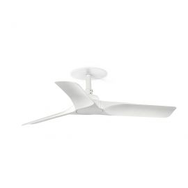 Lustre cu ventilator - Ventilator incastrabil tavan cu telecomanda HEY S alb