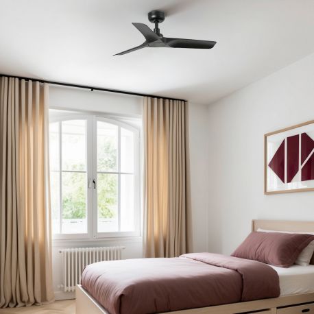 Lustre cu ventilator - Ventilator tavan cu telecomanda HEY S negru