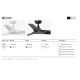 Lustre cu ventilator - Ventilator incastrabil tavan cu telecomanda HEY S negru