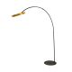 Lampadare - Lampa de podea arcuita design modern LUX Gold and Black steel