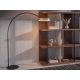Lampadare - Lampa de podea arcuita design modern LUX Gold and Black steel