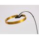 Lampadare - Lampa de podea arcuita design modern LUX Gold and Black steel