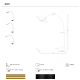 Lampadare - Lampa de podea arcuita design modern LUX Gold and Black steel