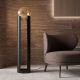 Lampadare - Lampa de podea design modern LUX Black steel